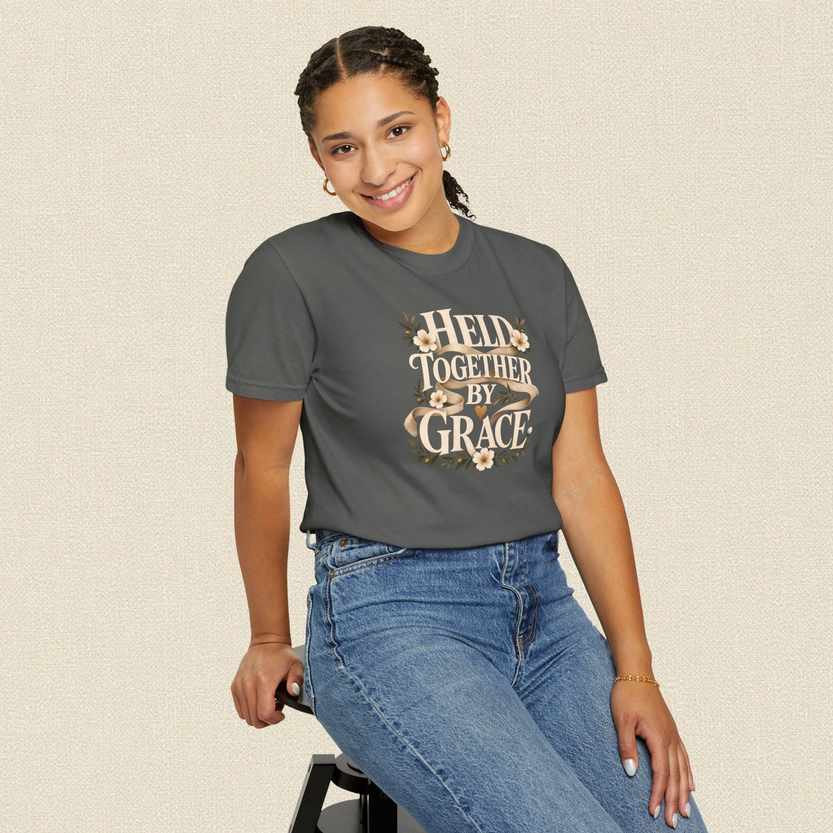 Held Together by Grace | Christian T-Shirt for Women