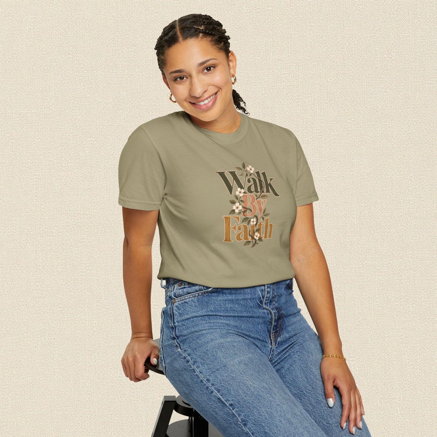 Walk by Faith | Christian T-Shirt for Women | 2 Corinthians 5:7