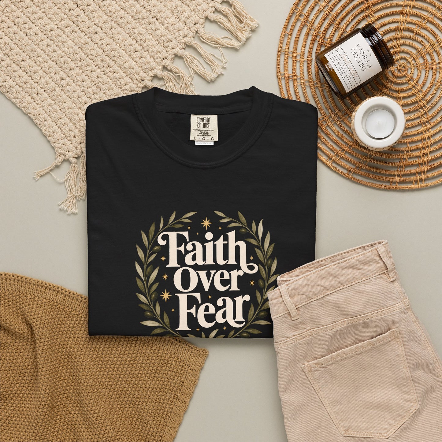 Faith Over Fear | Christian T-Shirt for Women