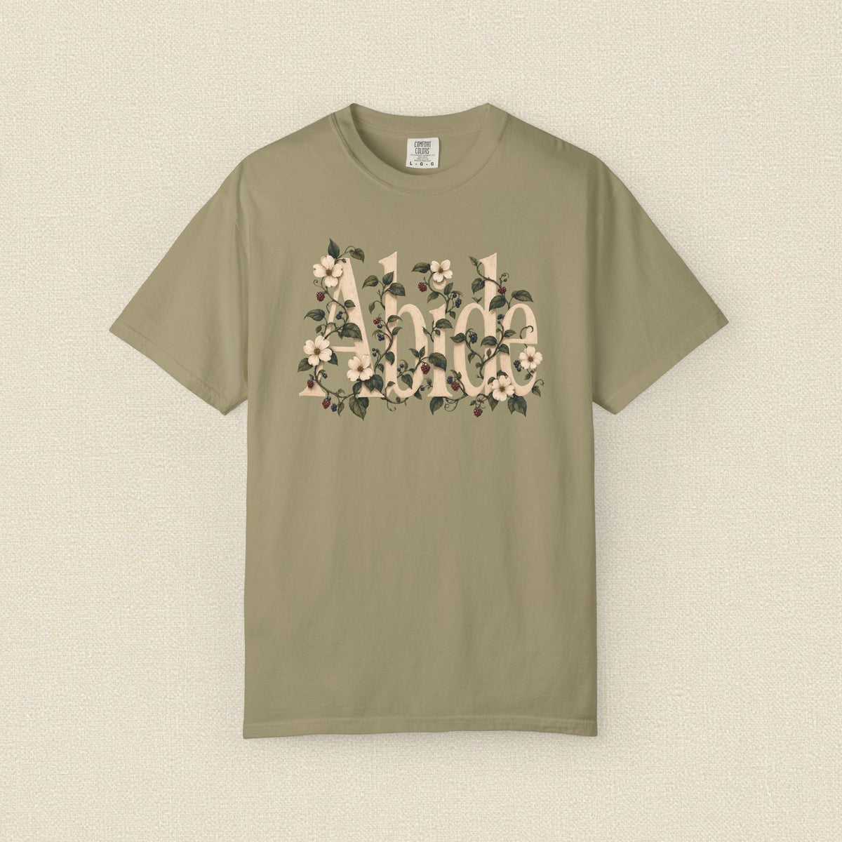 Abide in Christ | Christian T-Shirt for Women | John 15:4