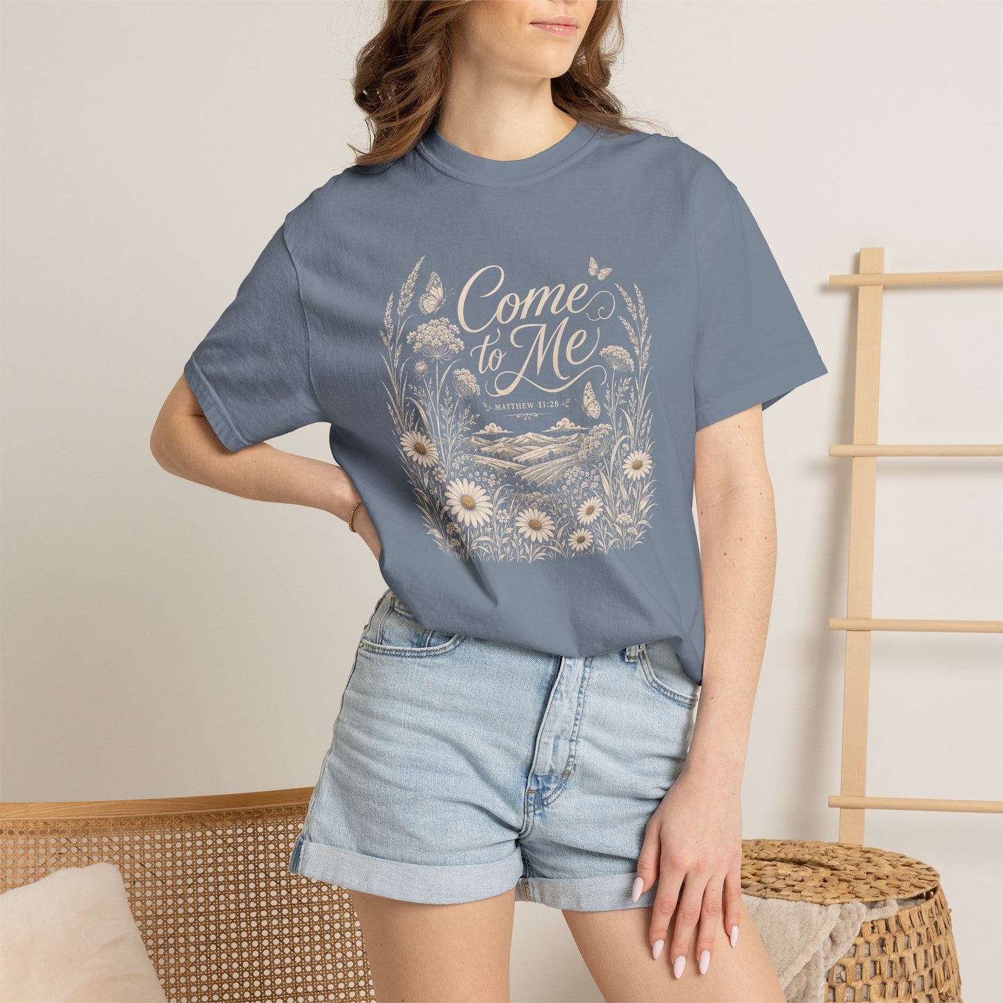 Come to Me | Christian T-Shirt for Women | Matthew 11:28