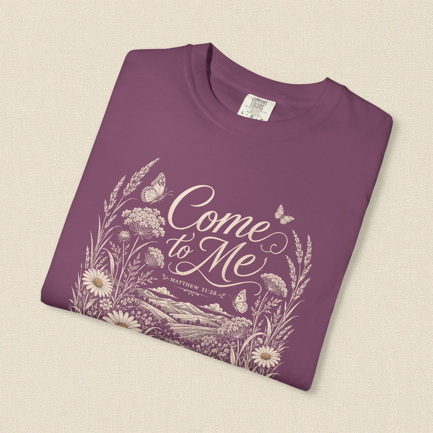 Come to Me | Christian T-Shirt for Women | Matthew 11:28