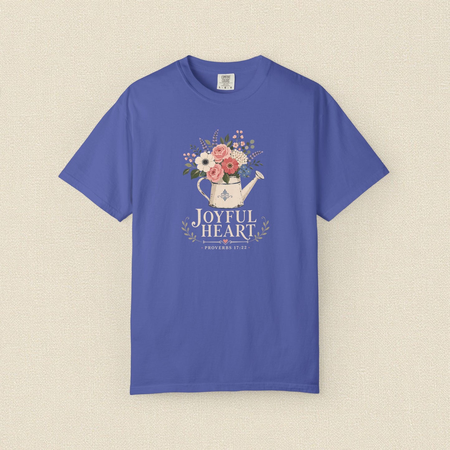 Joyful Heart | Christian T-Shirt for Women | Proverbs 17:22