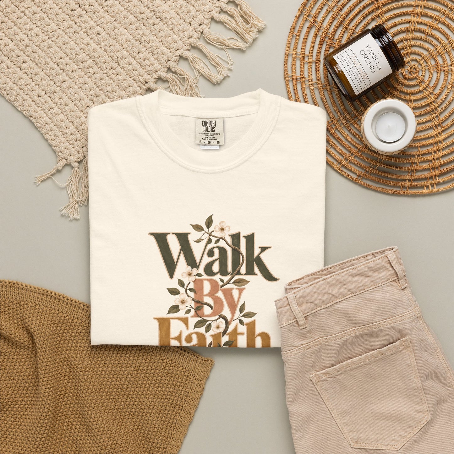 Walk by Faith | Christian T-Shirt for Women | 2 Corinthians 5:7