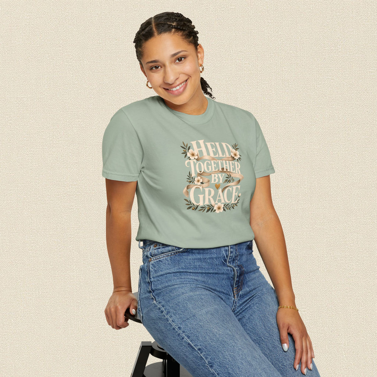 Held Together by Grace | Christian T-Shirt for Women