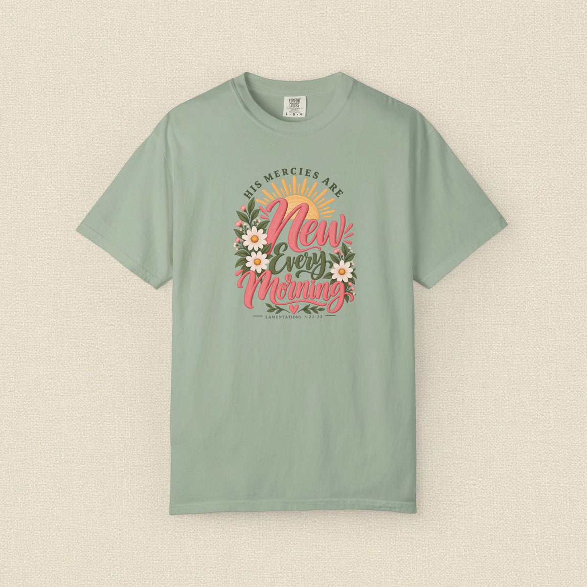 New Every Morning | Christian T-Shirt for Women | Lamentations 3:22-23