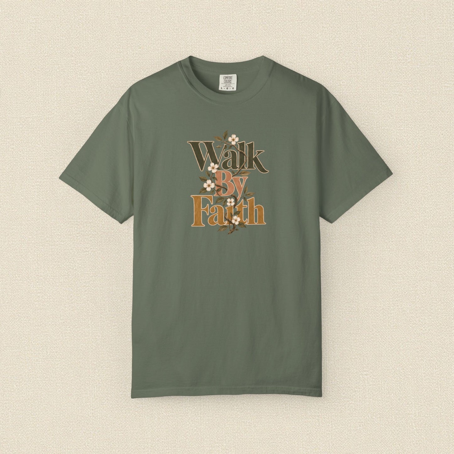 Walk by Faith | Christian T-Shirt for Women | 2 Corinthians 5:7