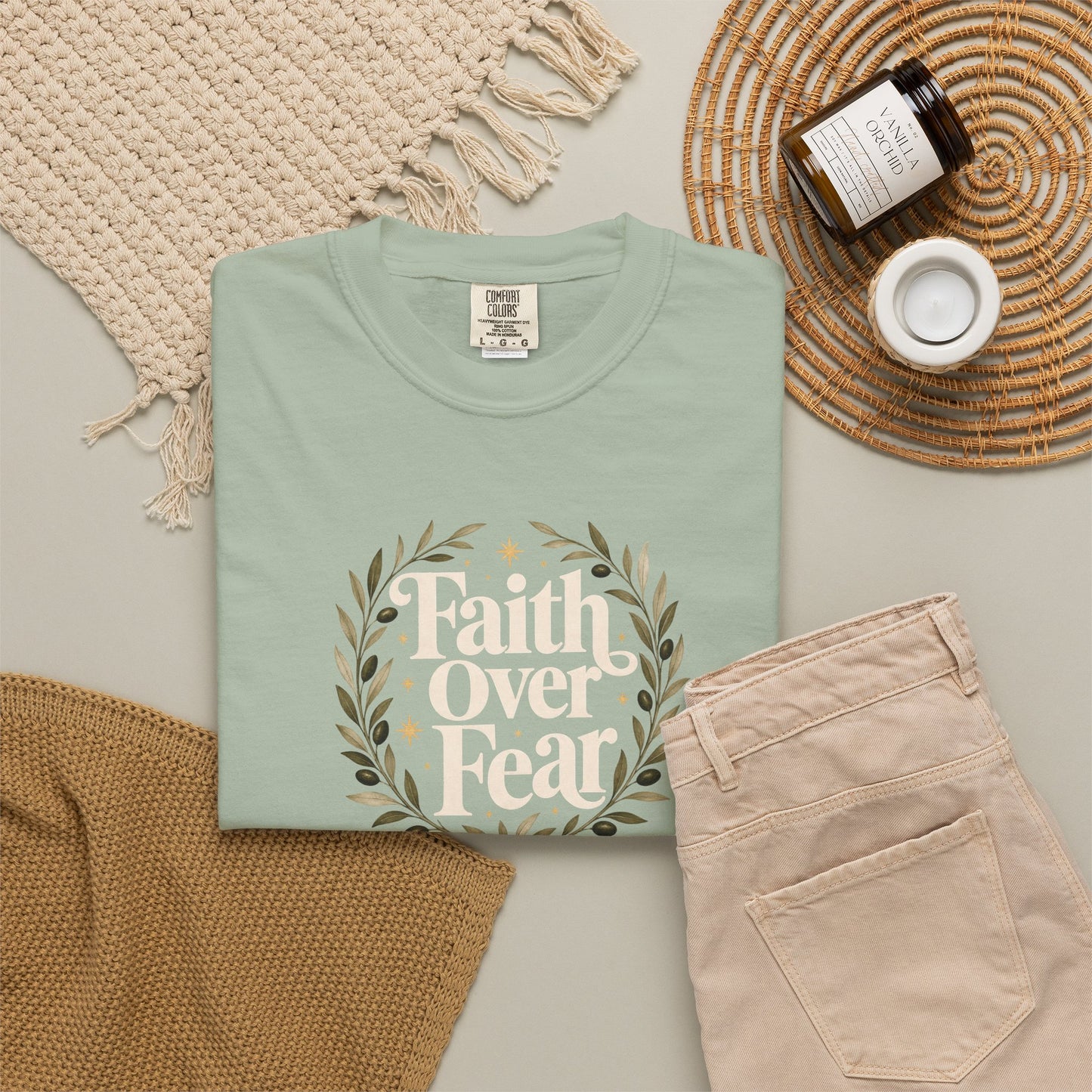 Faith Over Fear | Christian T-Shirt for Women