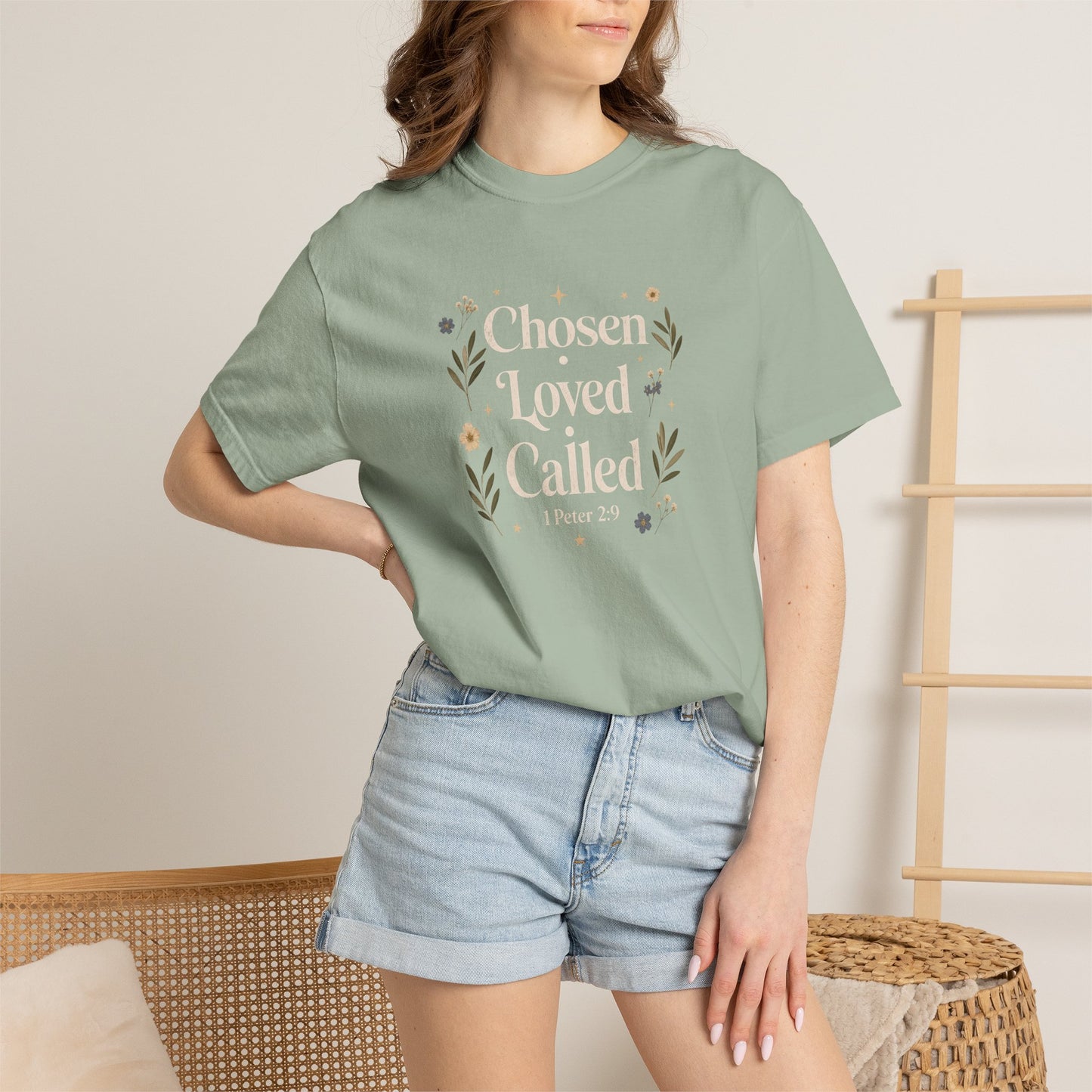 Chosen Loved Called | Christian T-Shirt for Women | 1 Peter 2:9