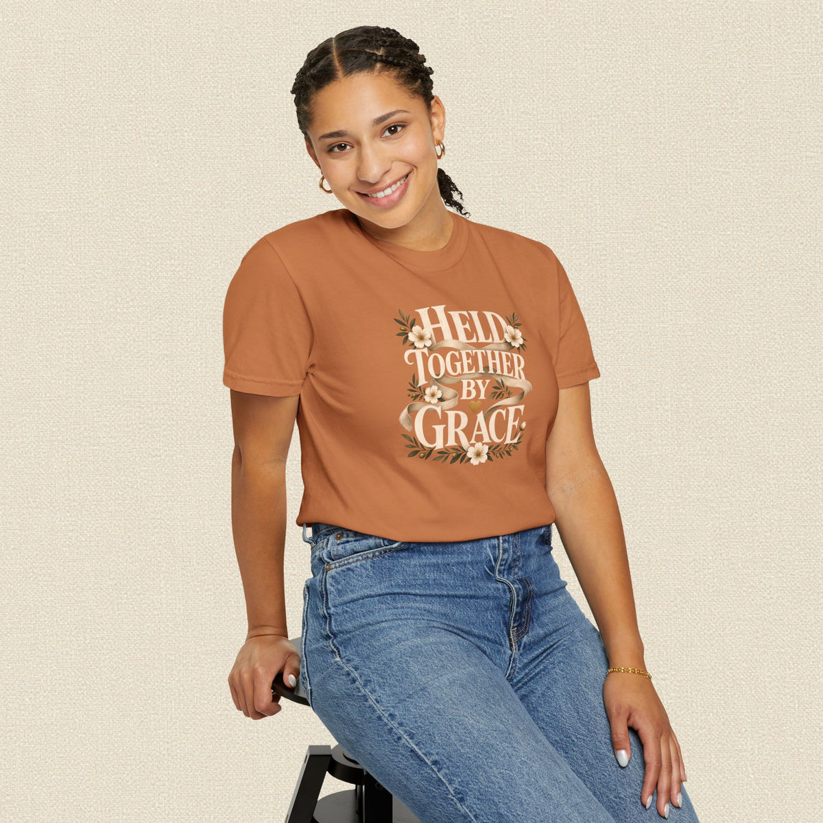 Held Together by Grace | Christian T-Shirt for Women