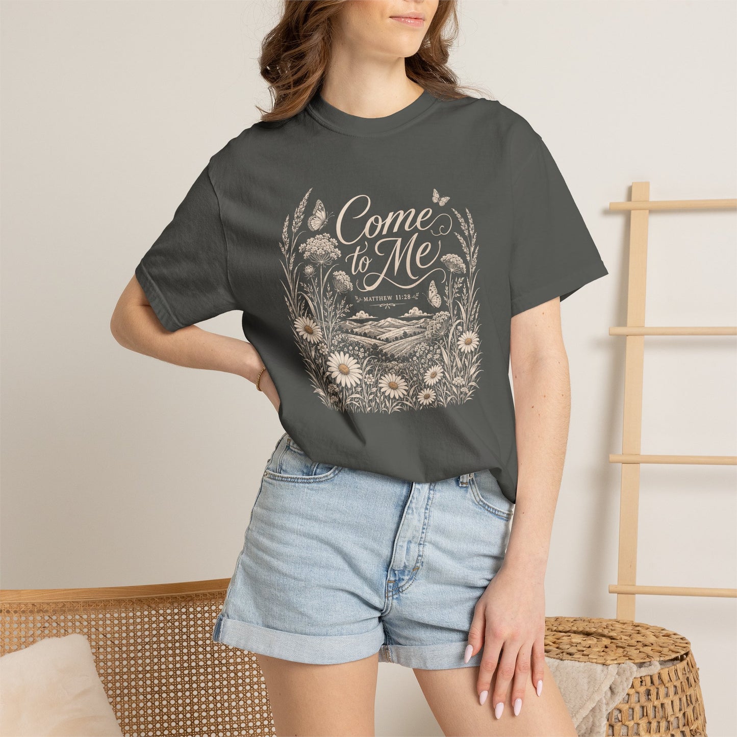 Come to Me | Christian T-Shirt for Women | Matthew 11:28