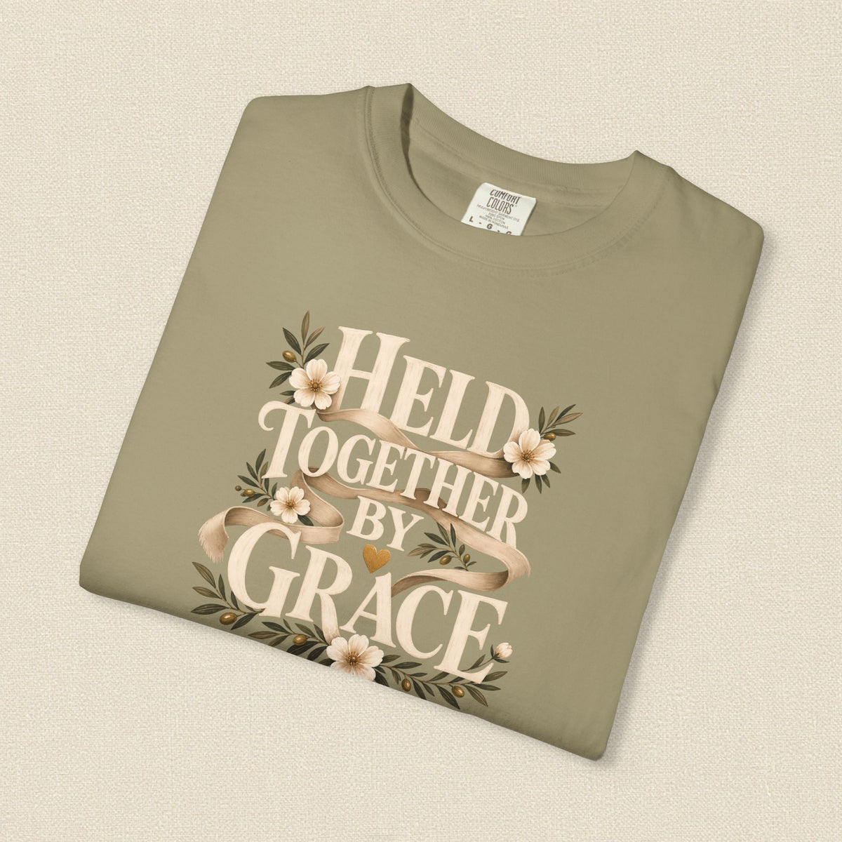 Held Together by Grace | Christian T-Shirt for Women
