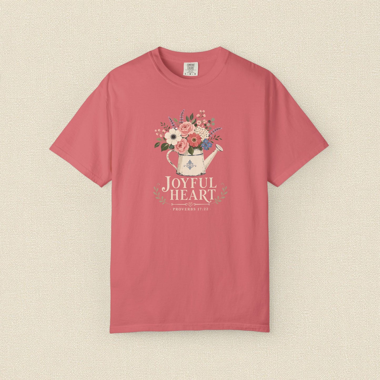 Joyful Heart | Christian T-Shirt for Women | Proverbs 17:22