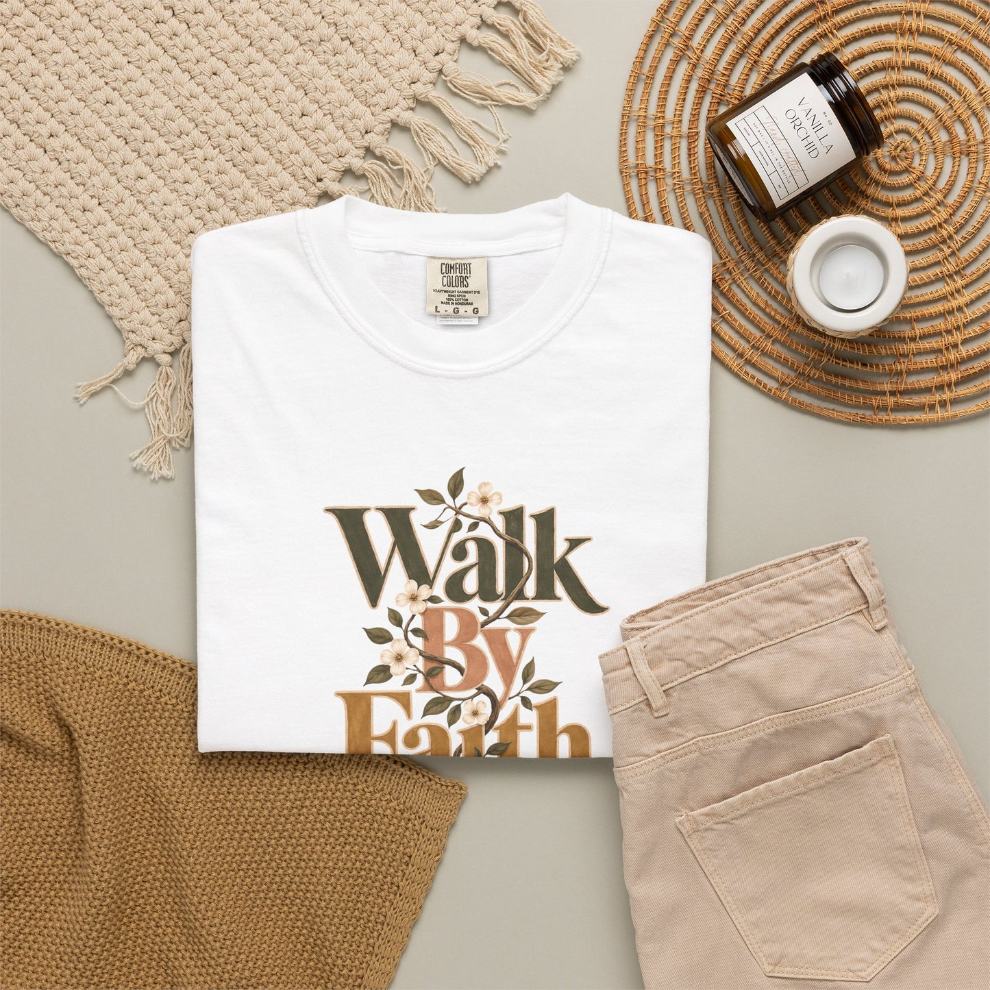 Walk by Faith | Christian T-Shirt for Women | 2 Corinthians 5:7