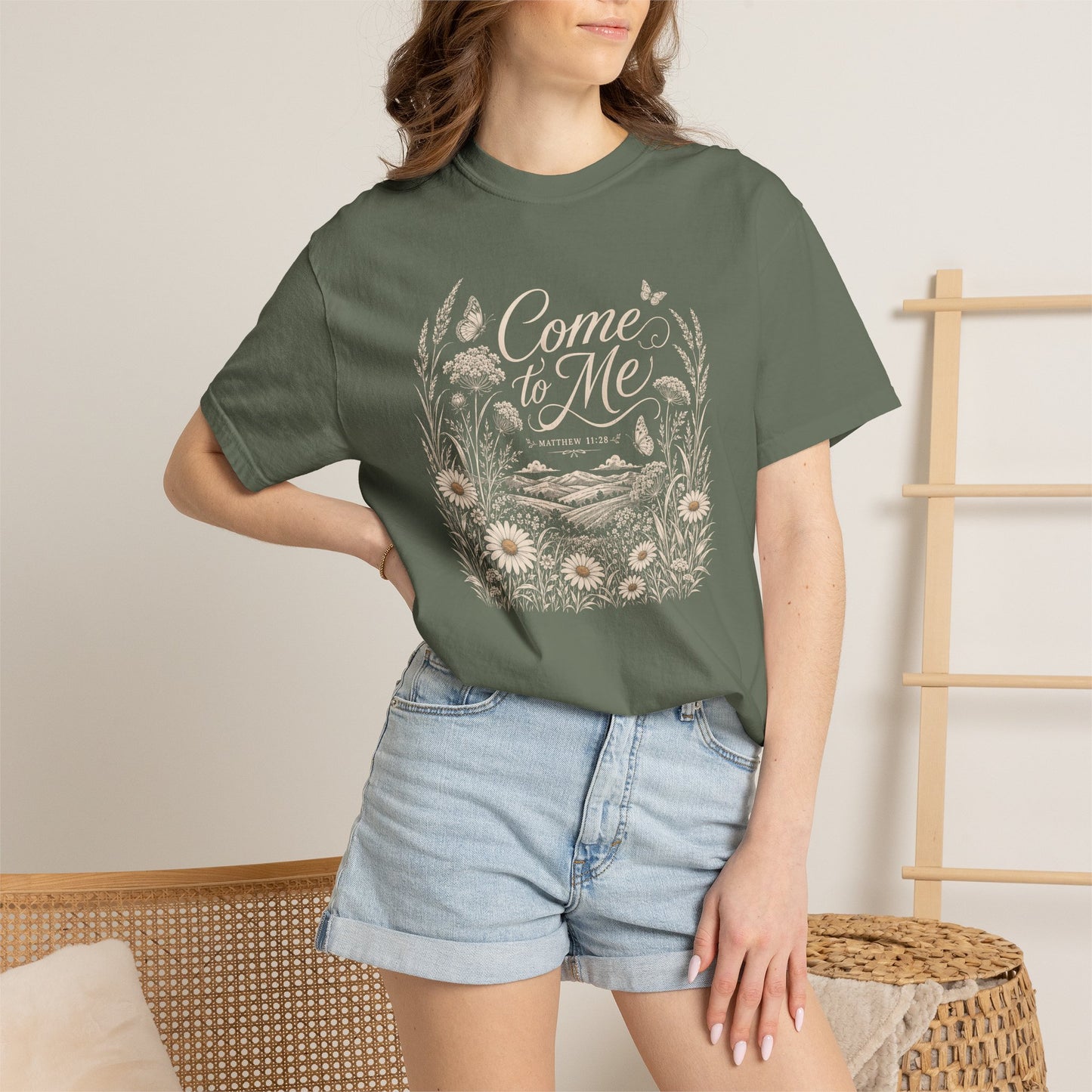 Come to Me | Christian T-Shirt for Women | Matthew 11:28