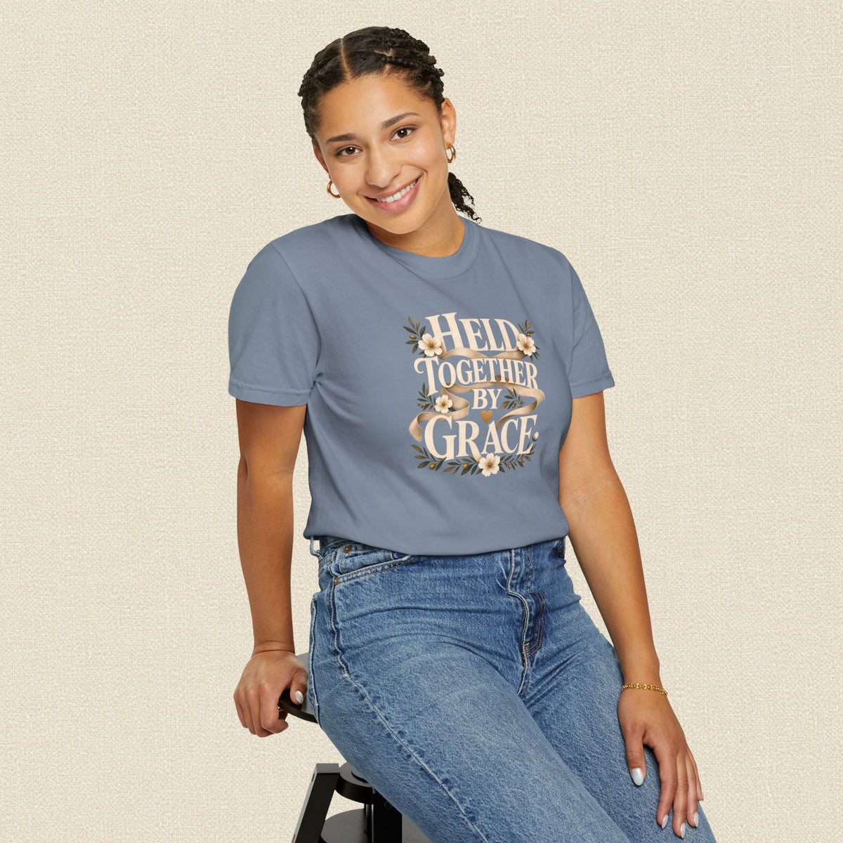 Held Together by Grace | Christian T-Shirt for Women