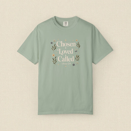 Chosen Loved Called | Christian T-Shirt for Women | 1 Peter 2:9