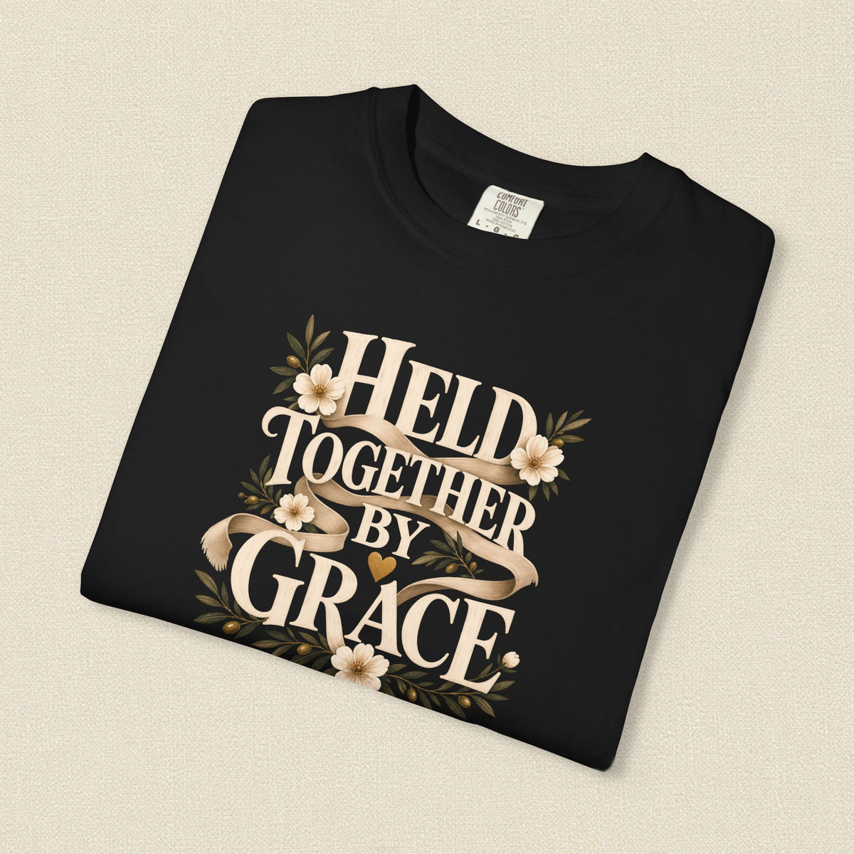 Held Together by Grace | Christian T-Shirt for Women