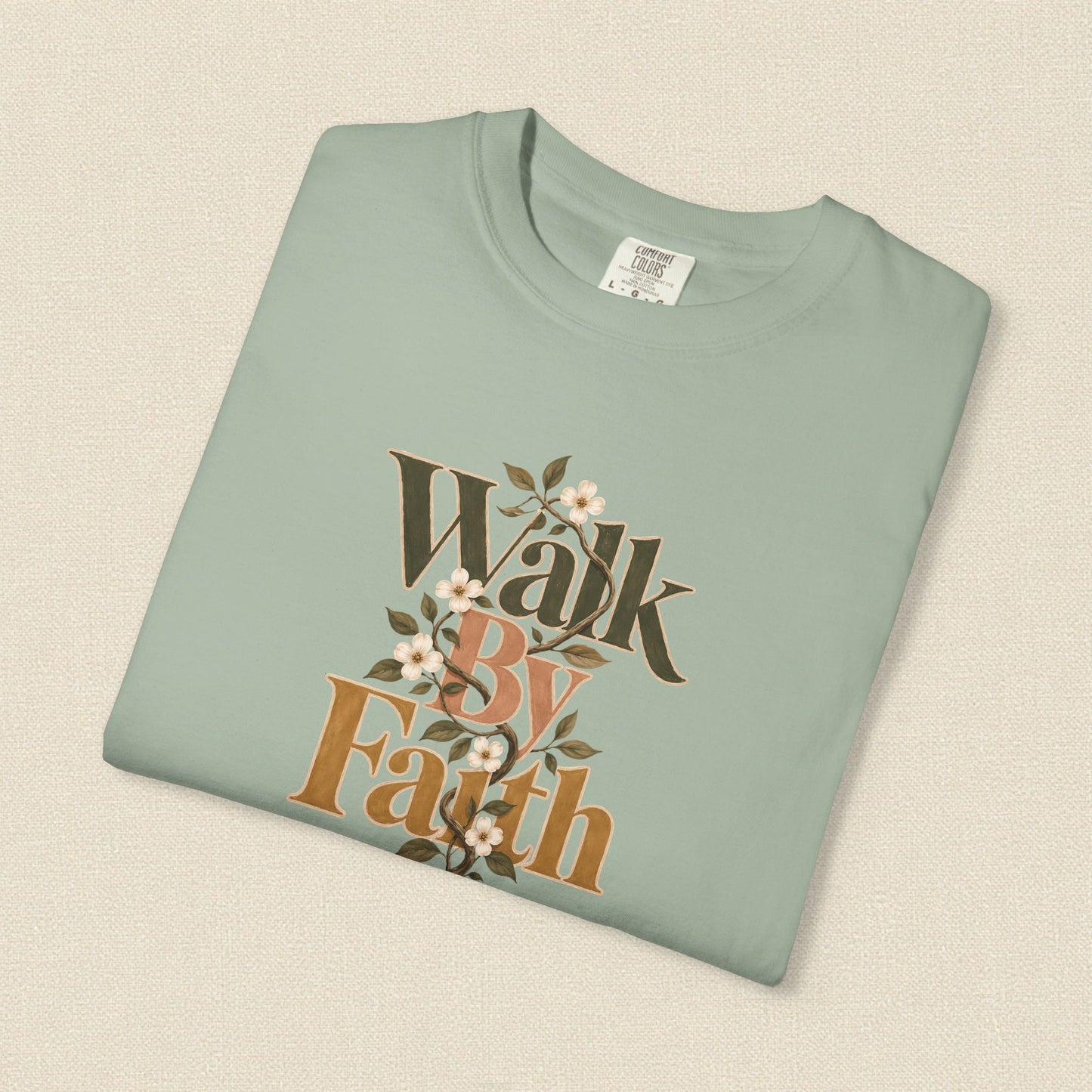 Walk by Faith | Christian T-Shirt for Women | 2 Corinthians 5:7