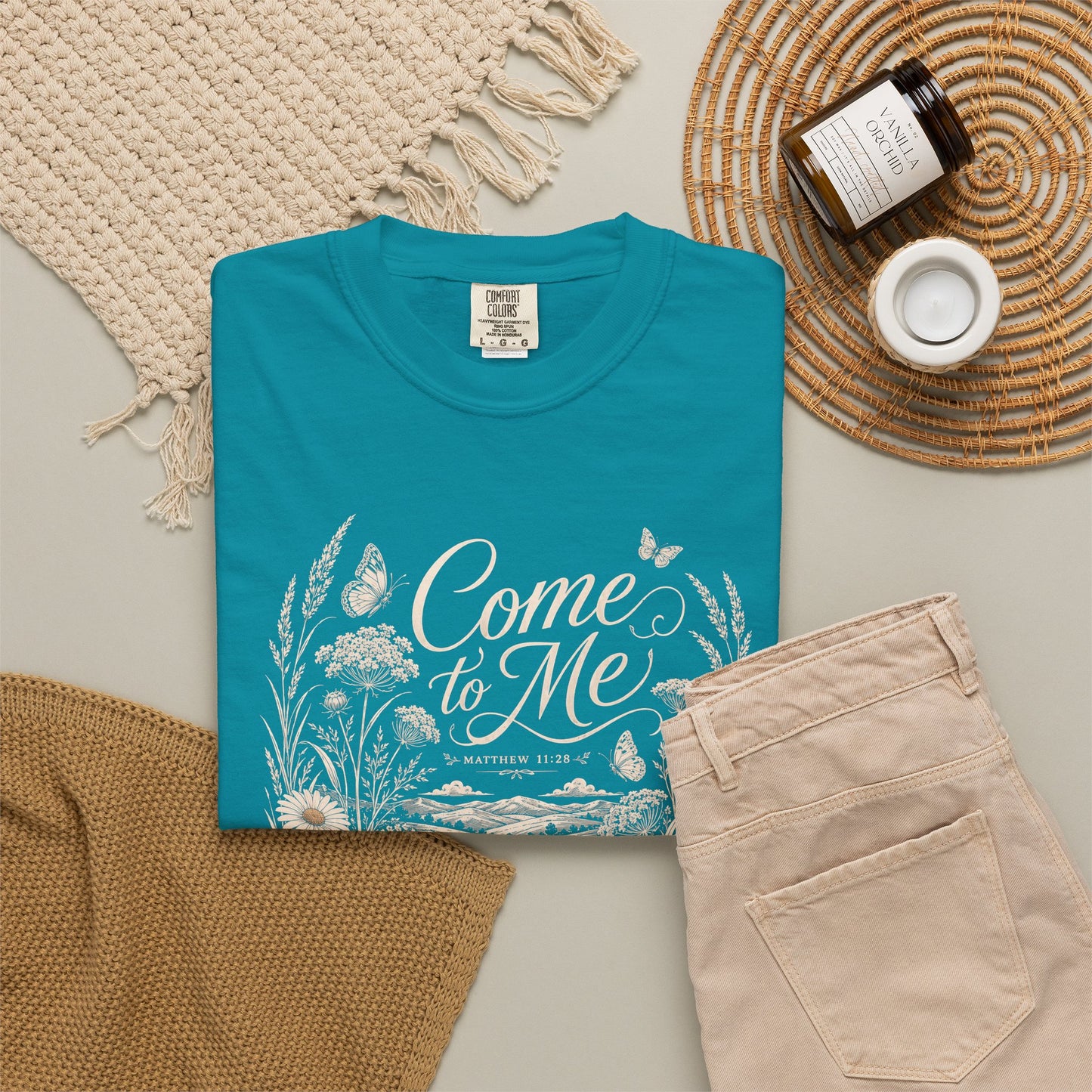 Come to Me | Christian T-Shirt for Women | Matthew 11:28
