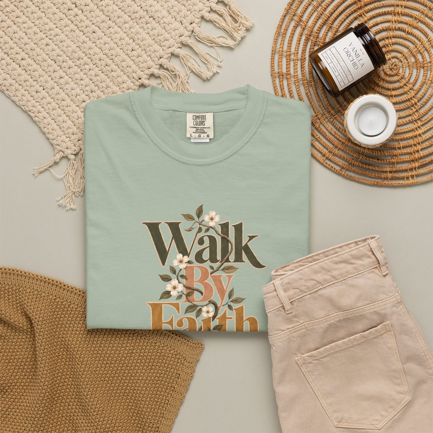 Walk by Faith | Christian T-Shirt for Women | 2 Corinthians 5:7