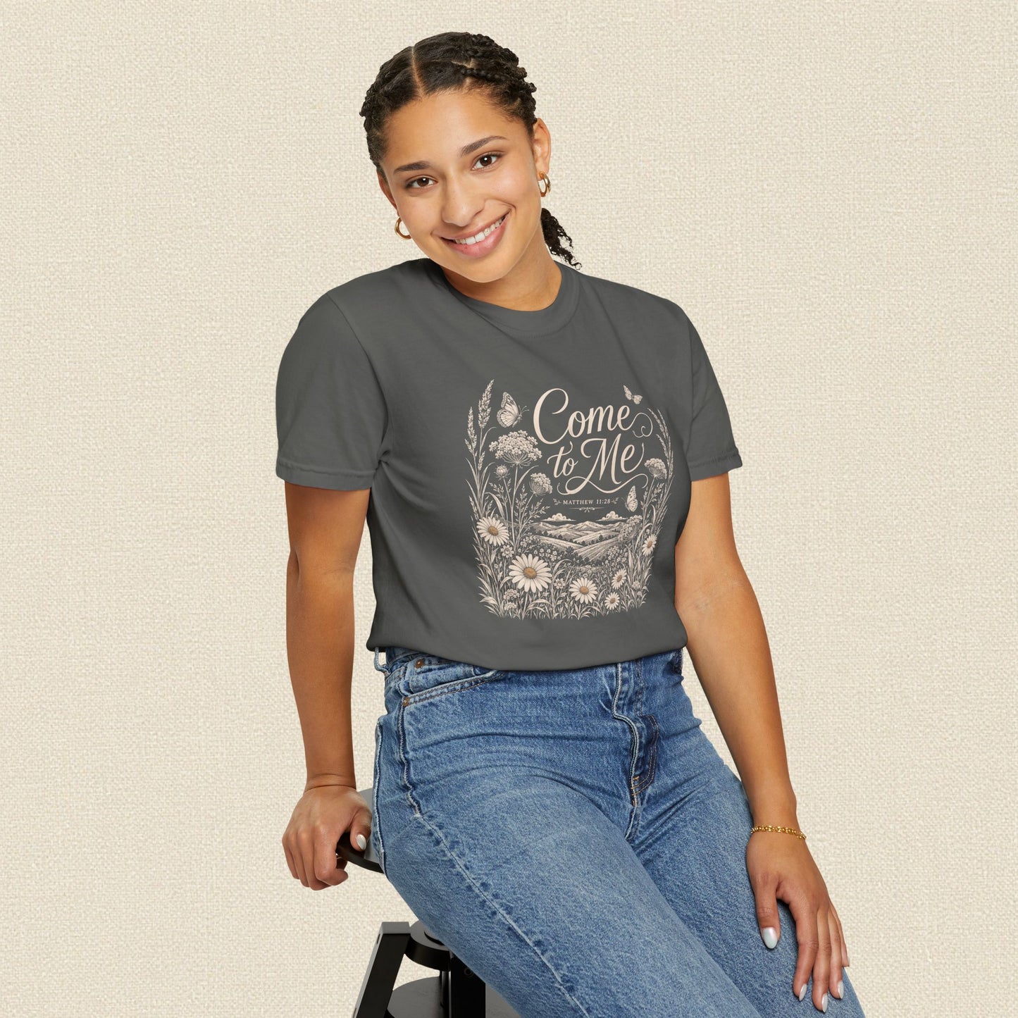 Come to Me | Christian T-Shirt for Women | Matthew 11:28