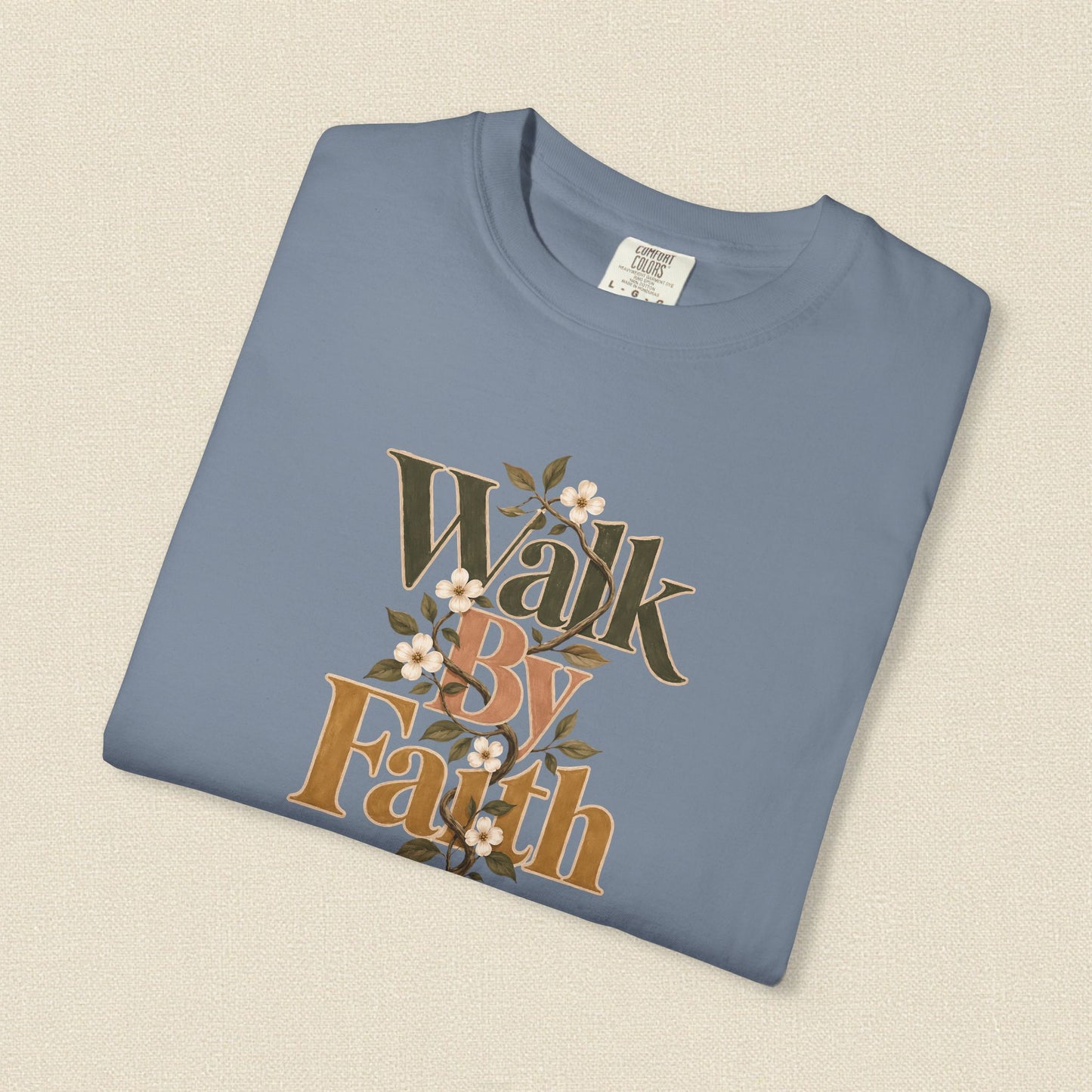 Walk by Faith | Christian T-Shirt for Women | 2 Corinthians 5:7