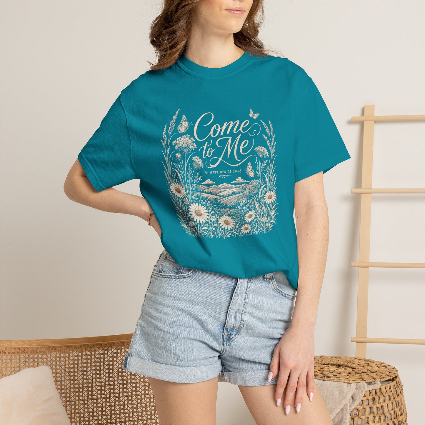 Come to Me | Christian T-Shirt for Women | Matthew 11:28