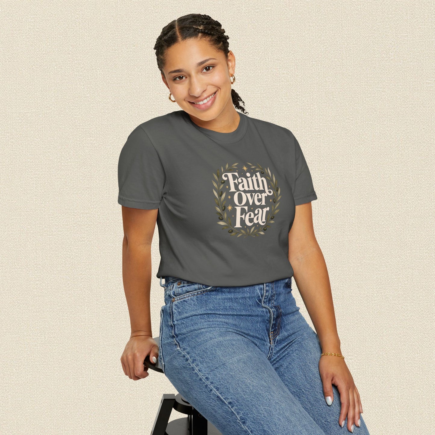 Faith Over Fear | Christian T-Shirt for Women