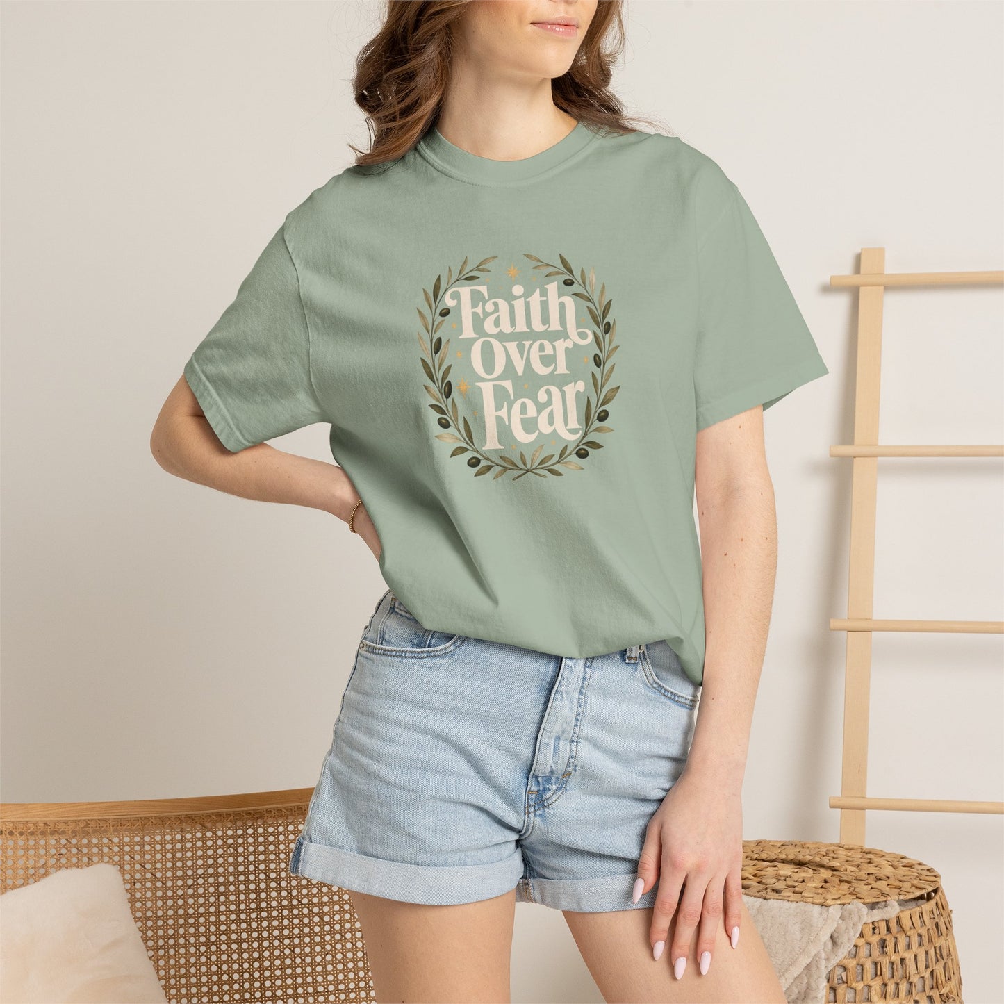 Faith Over Fear | Christian T-Shirt for Women