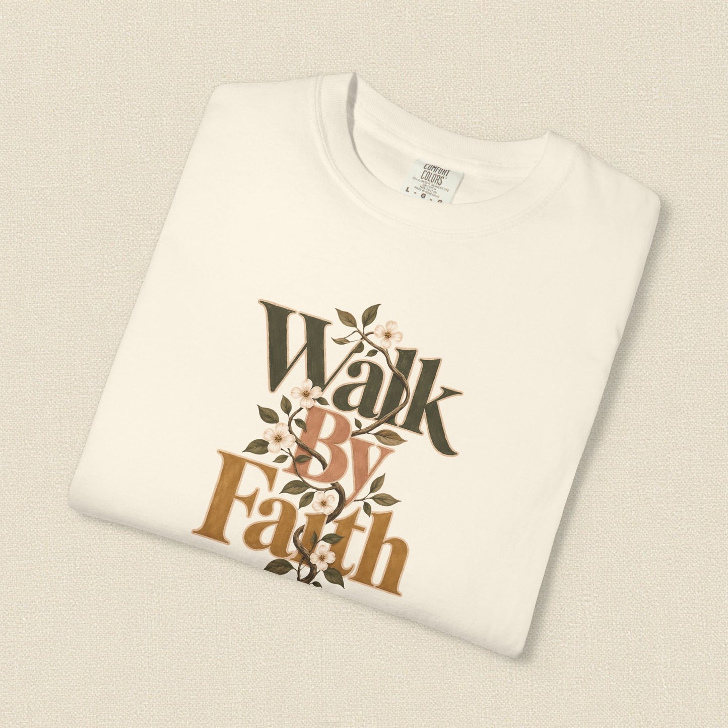 Walk by Faith | Christian T-Shirt for Women | 2 Corinthians 5:7