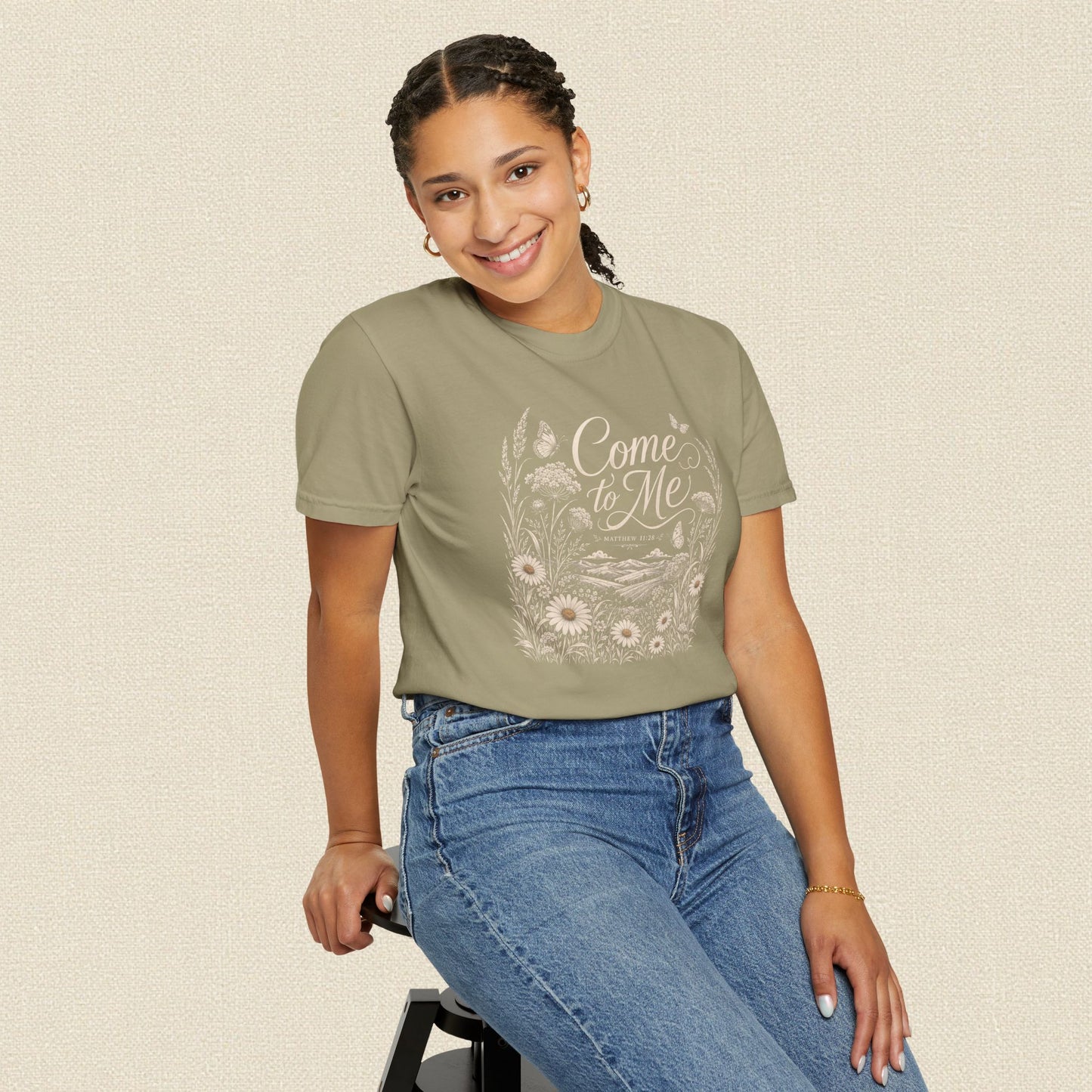 Come to Me | Christian T-Shirt for Women | Matthew 11:28