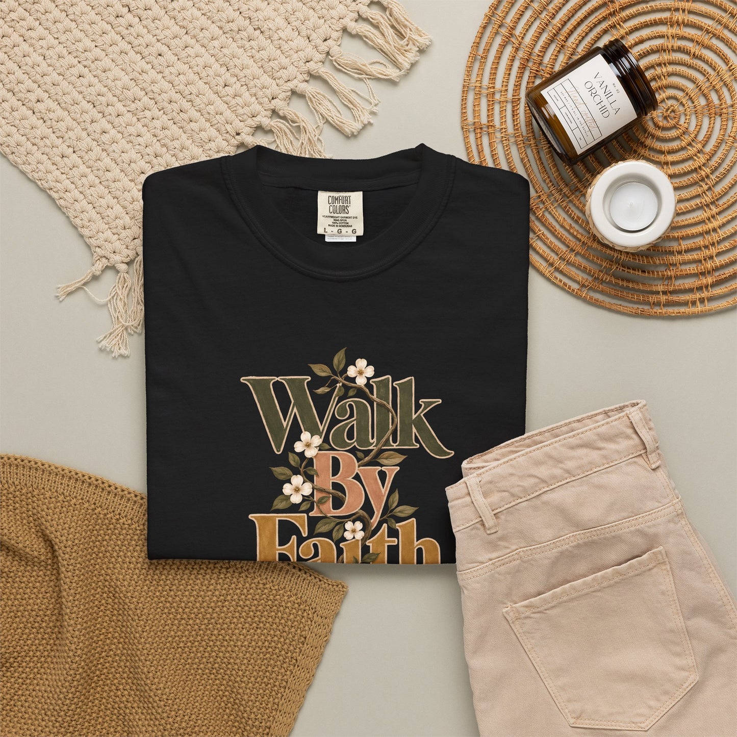 Walk by Faith | Christian T-Shirt for Women | 2 Corinthians 5:7