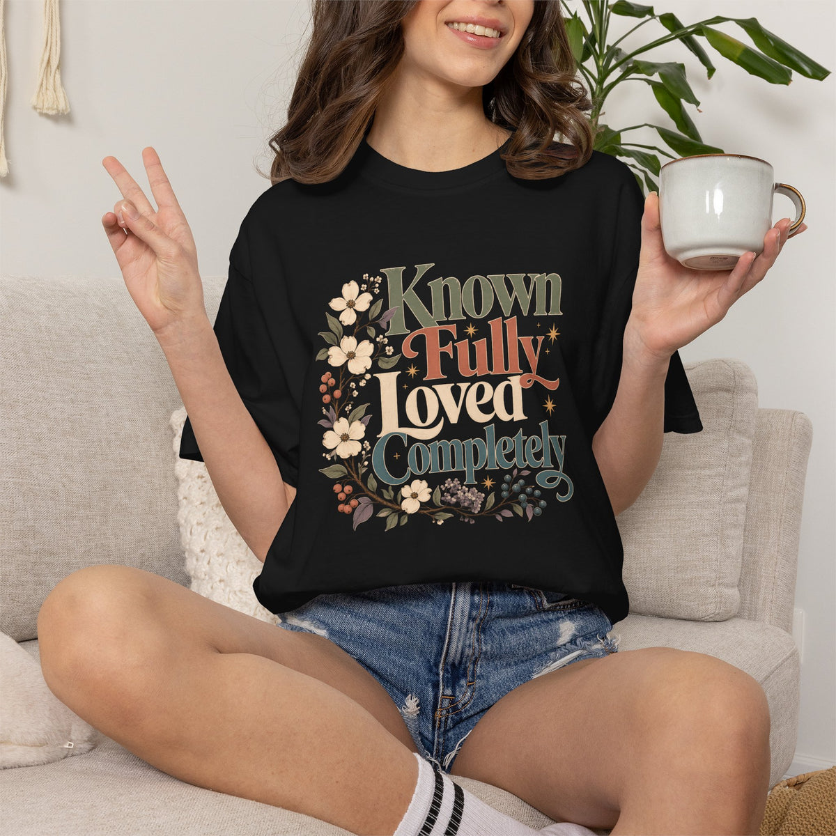 Known Fully Loved Completely | Christian T-Shirt for Women