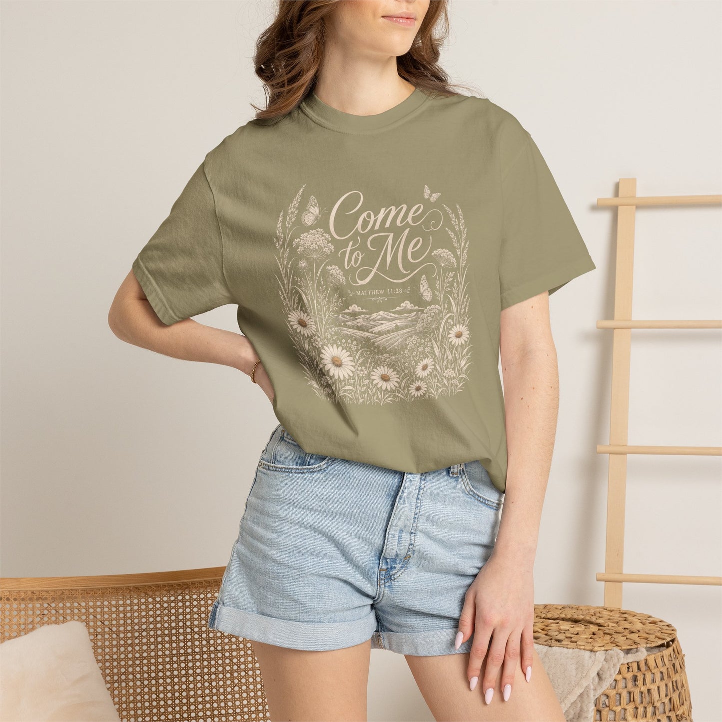 Come to Me | Christian T-Shirt for Women | Matthew 11:28