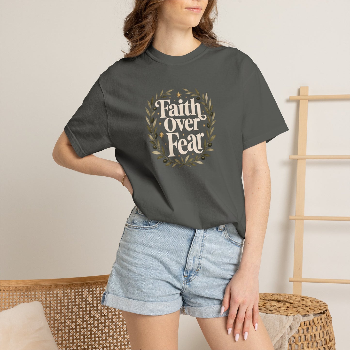 Faith Over Fear | Christian T-Shirt for Women