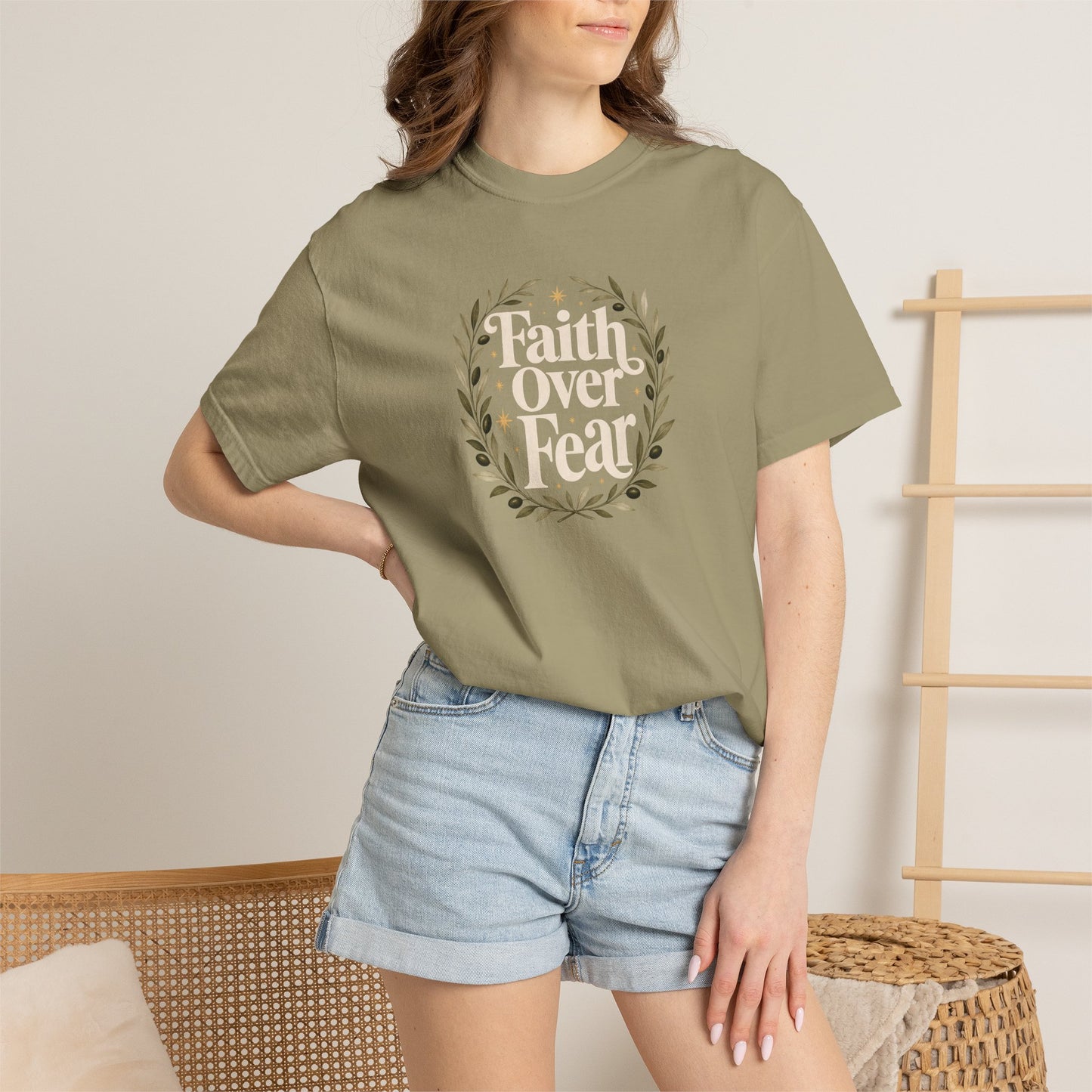Faith Over Fear | Christian T-Shirt for Women
