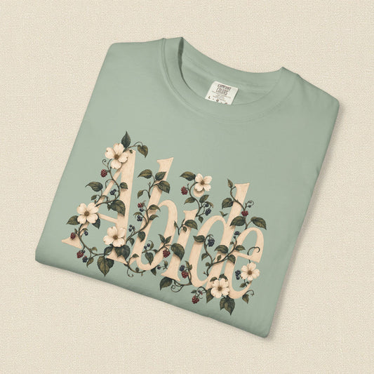 Abide in Christ | Christian T-Shirt for Women | John 15:4