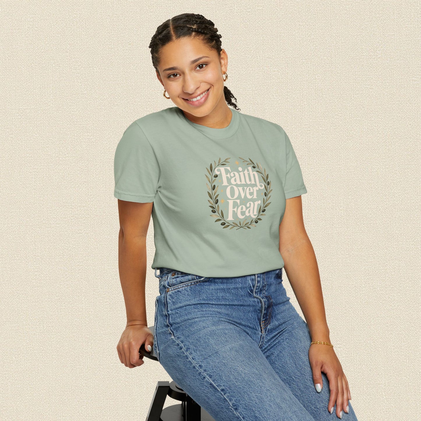 Faith Over Fear | Christian T-Shirt for Women