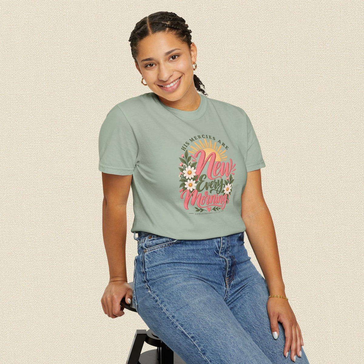 New Every Morning | Christian T-Shirt for Women | Lamentations 3:22-23
