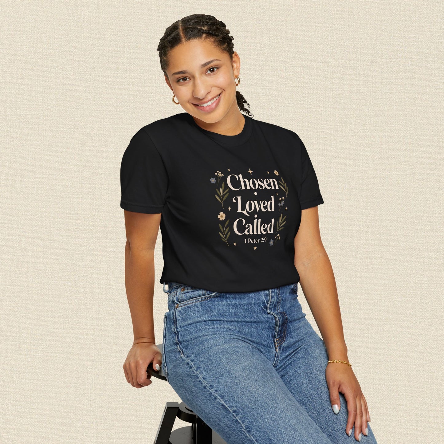 Chosen Loved Called | Christian T-Shirt for Women | 1 Peter 2:9