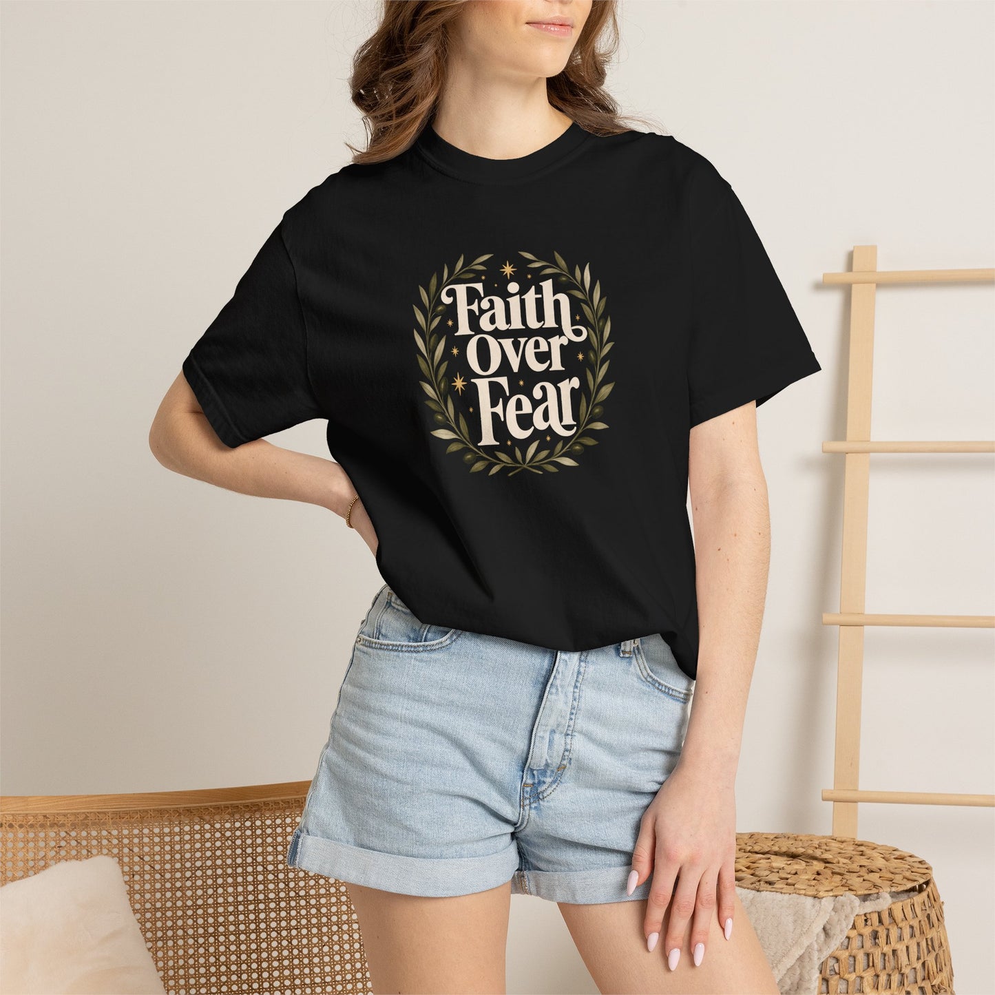 Faith Over Fear | Christian T-Shirt for Women